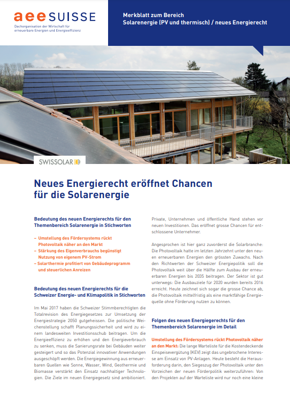 Energierecht Solaranlagen