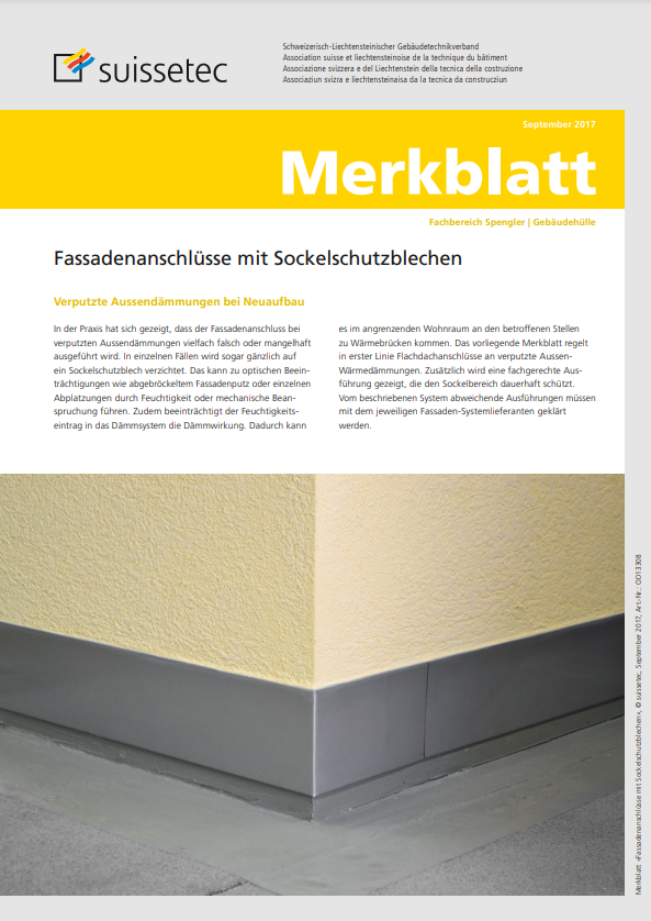 Sockelanschluss Fassade